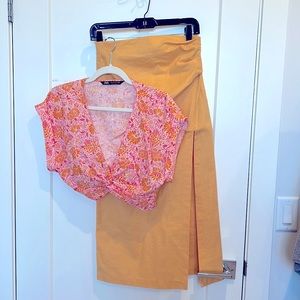 ZARA Blouse and Skirt set